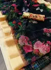 Vastra  Latest Fancy Designer Party Regular Wear Organza Digital Print Saree Collection